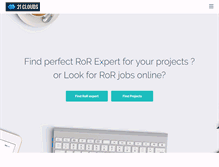 Tablet Screenshot of 21clouds.com